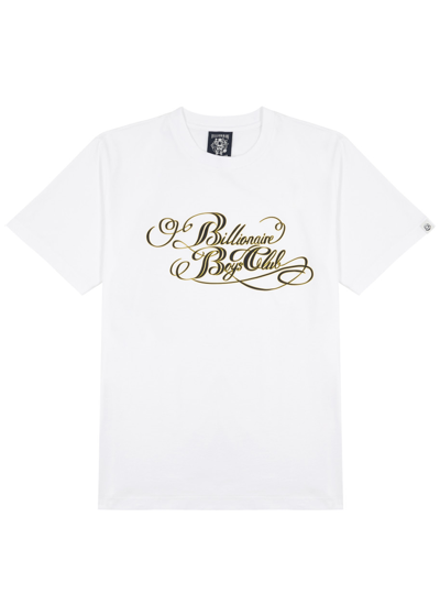 Billionaire Boys Club Kids' Gator Camo Arch Logo Cotton T-shirt In White