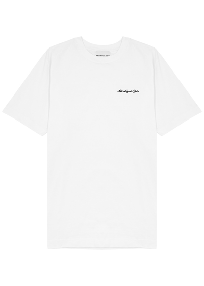 Mki Miyuki Zoku Embassy Logo Cotton T-shirt In White