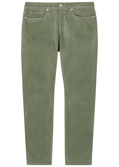 Frame L'homme Slim-leg Jeans In Khaki