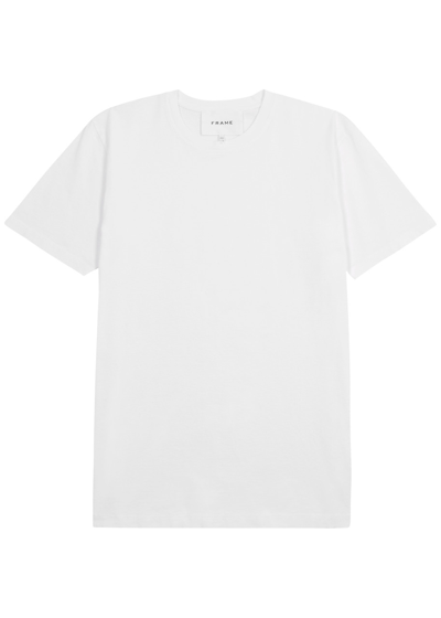 Frame Cotton T-shirt In White