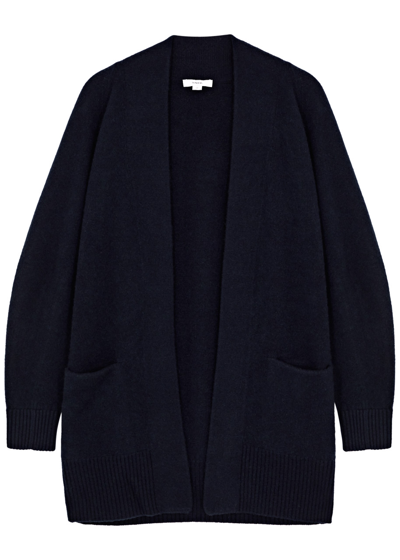 Vince Cashmere Cardigan In Navy