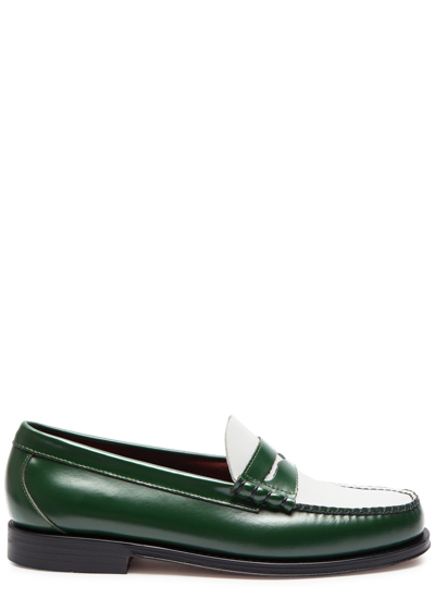 G.h. Bass & Co G.h Bass & Co Moc Penny Leather Loafers In Green