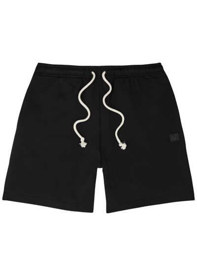 Acne Studios Forge Cotton Shorts In Black