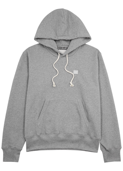 Acne Studios Fairah Hooded Cotton Sweatshirt In Grey