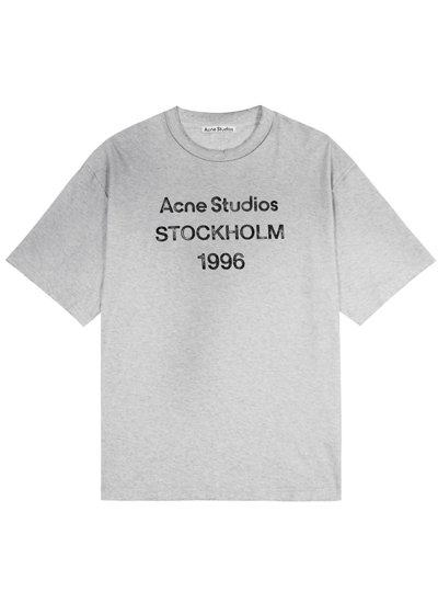Acne Studios Exford 1996 Printed Cotton T-shirt In Black
