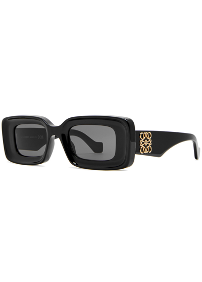 Loewe Rectangle-frame Sunglasses In Black
