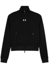 Courrèges Courreges Interlock Jersey Track Jacket For Athletic In Black