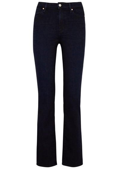 Paige Cindy Cropped Straight-leg Jeans In Black