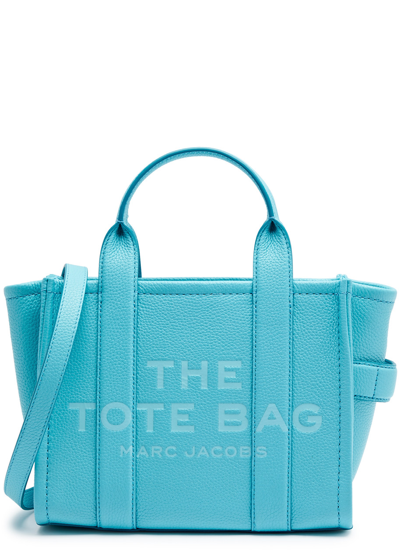 Marc Jacobs The Tote Mini Leather Tote In Blue