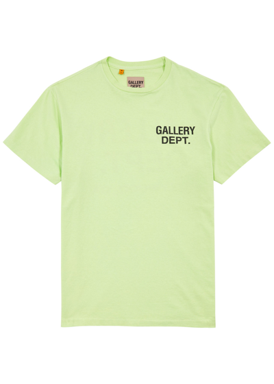 Gallery Dept. Logo-print Cotton T-shirt In Green