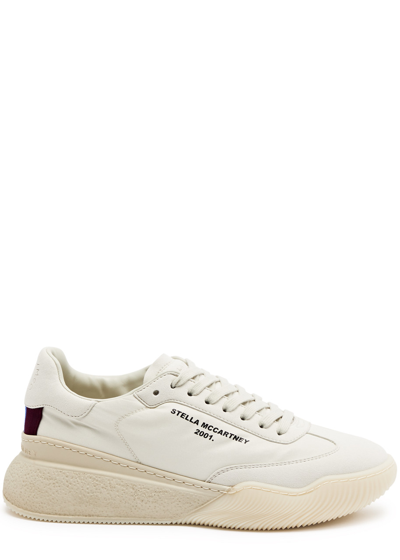 Stella Mccartney Loop Panelled Recycled Nylon Sneakers In Off White