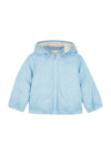 Gucci Kids Gg-jacquard Shell Jacket In Blue