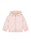 Gucci Kids Gg-jacquard Shell Jacket In Pink