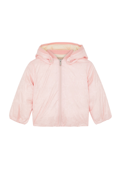 Gucci Kids Gg-jacquard Shell Jacket In Pink