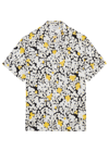Lanvin Multi Color All-over Print Shirt In Black