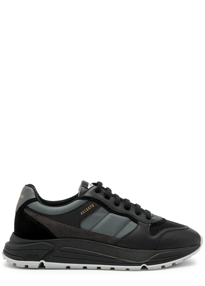 Axel Arigato Rush Panelled Canvas Sneakers In Black