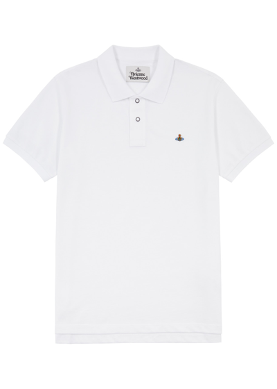Vivienne Westwood Logo-embroidered Pique Polo Shirt, Shirt