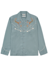 NUDIE JEANS EMBROIDERED LYOCELL SHIRT