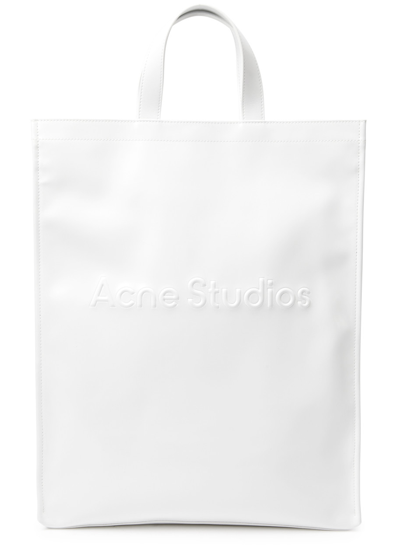 Acne Studios Logo Shopper Ns Tote In White