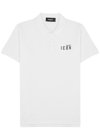 Dsquared2 Icon Polo Shirt In White And Black