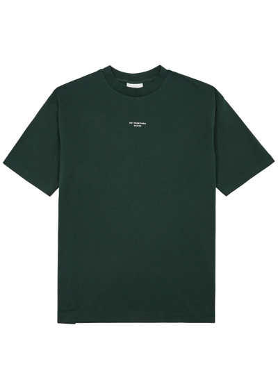 Drôle De Monsieur Nfpm Printed Cotton T-shirt In Green