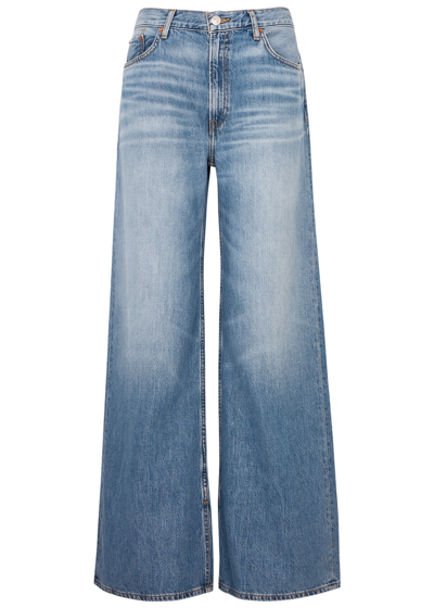 Re/done Low Rider Wide-leg Jeans In Blue