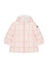 Moncler Kids Anya Quilted Shell Jacket In Pink