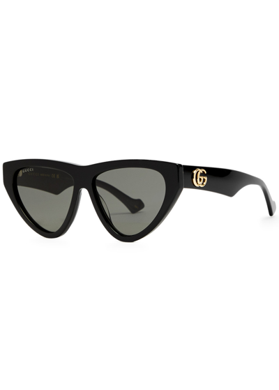 Gucci Cat-eye Sunglasses In Metallic