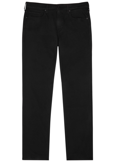 Paige Normandie Straight-leg Jeans In Black