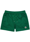 Moncler Archive Logo Classic Shorts In Green