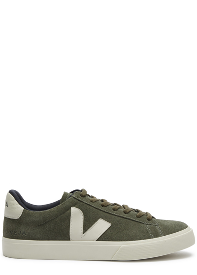 Veja Campo Suede Sneakers In Green