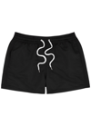 Frescobol Carioca Mens Black Sport Elasticated-waist Recycled-polyester Swim Shorts In Black