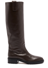 AEYDE AEYDE HENRY KNEE-HIGH LEATHER BOOTS