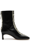 AEYDE AEYDE MANU 55 PANELLED LEATHER ANKLE BOOTS