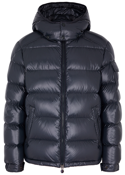 Moncler Maya Black Quilted Shell Jacket In Navy