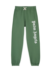 Palm Angels Classic Overlogo Sweat Pants In Green