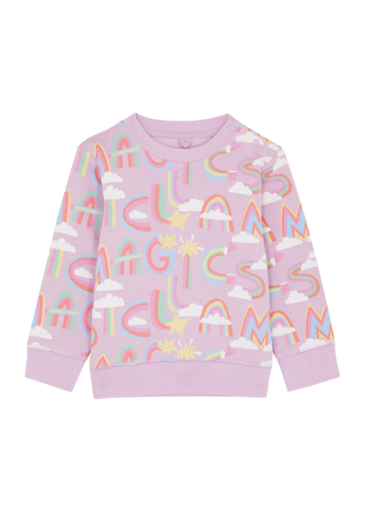 Stella Mccartney Kids Printed Cotton Sweatshirt (6-36 Months) In Pink