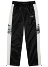 AMIRI STRIPED LOGO SATIN TRACK PANTS