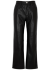 FRAME LE JANE CROP LEATHER TROUSERS