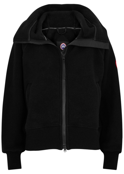 Canada Goose Chilliwack Fleece Bomber Jacket In Black