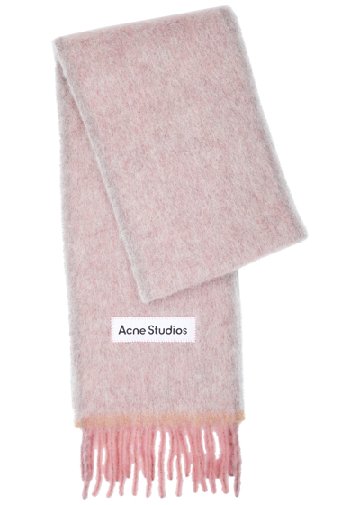 Acne Studios Vally Alpaca-blend Scarf In Pink
