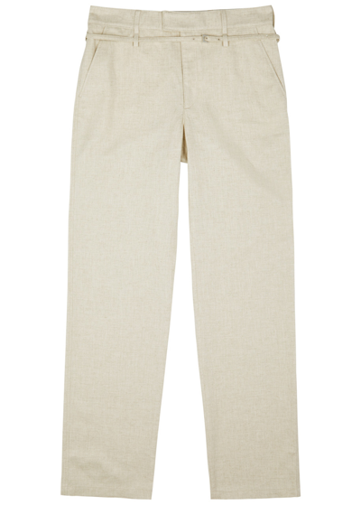 Jacquemus Le Trouseralon Disgreghi Woven Trousers In Brown