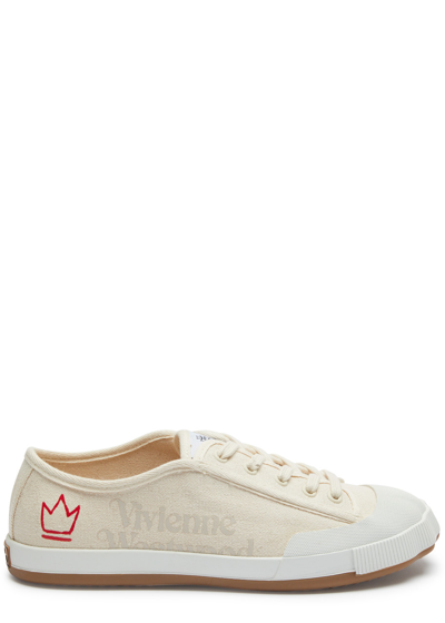 Vivienne Westwood Off-white Animal Gym Sneakers In Natural