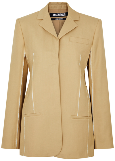 Jacquemus Beige Le Chouchou 'la Veste Caraco' Blazer