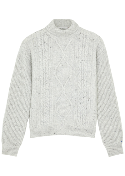 Max Mara Favore Wool-blend Jumper In White