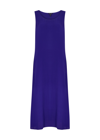 Eileen Fisher Sleeveless Scoop-neck Silk Midi Dress In Violet
