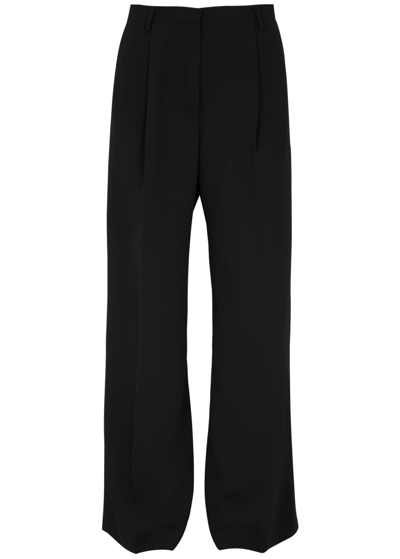 Dries Van Noten Porter Wide-leg Trousers In Black