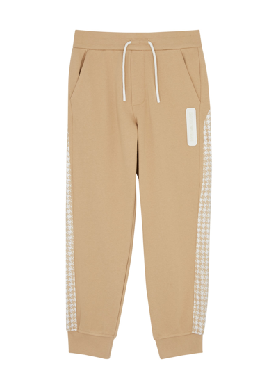 Emporio Armani Kids Panelled Cotton Sweatpants (5-16 Years) In Beige