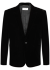 SAINT LAURENT SINGLE-BREASTED VELVET BLAZER