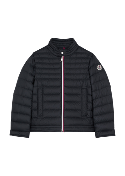 Moncler Kids Urzay Quilted Shell Jacket (4-6 Years) In Blue